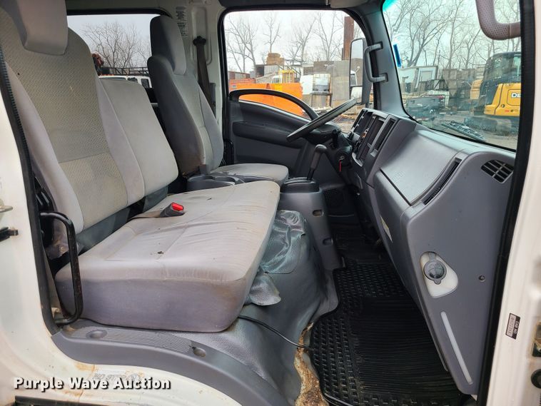 image for item LH9957 2017 Isuzu NPR  flatbed truck