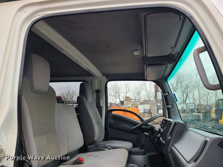 image for item LH9957 2017 Isuzu NPR  flatbed truck