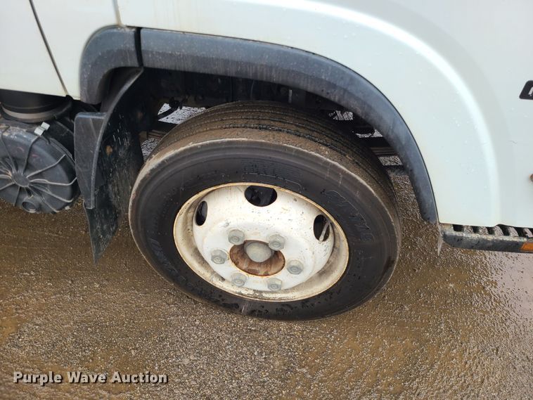 image for item LH9957 2017 Isuzu NPR  flatbed truck