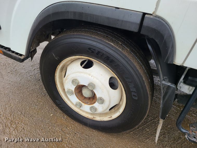 image for item LH9957 2017 Isuzu NPR  flatbed truck