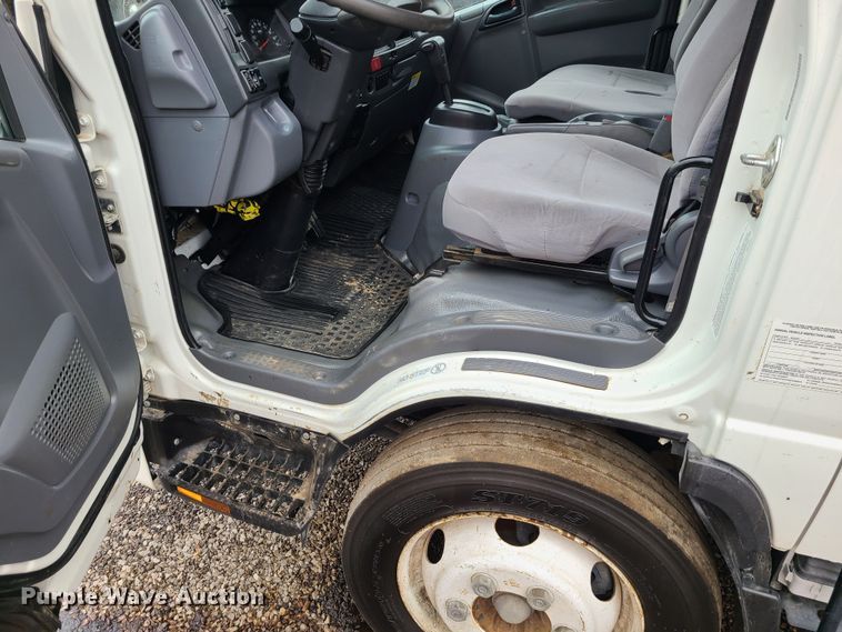 image for item LH9958 2018 Isuzu NPR  flatbed truck