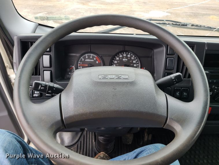 image for item LH9958 2018 Isuzu NPR  flatbed truck