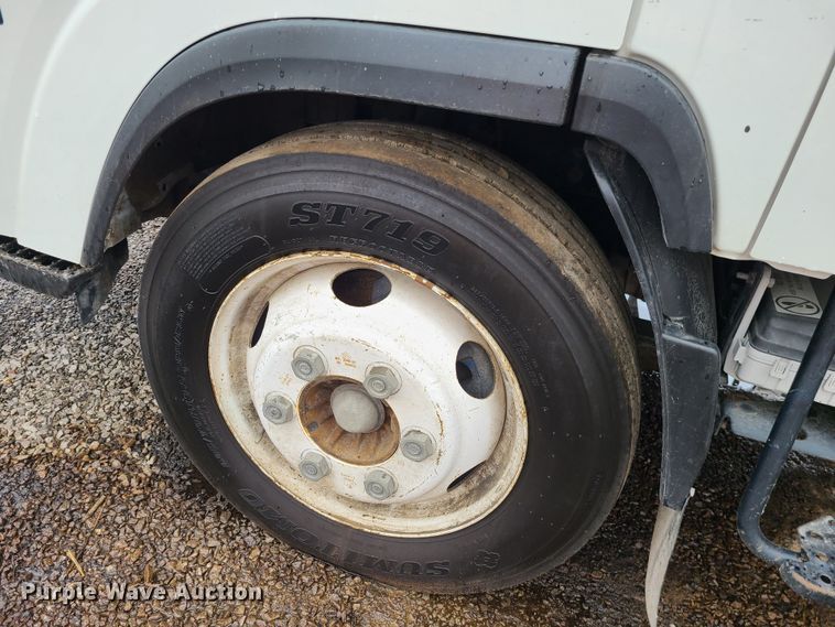 image for item LH9958 2018 Isuzu NPR  flatbed truck