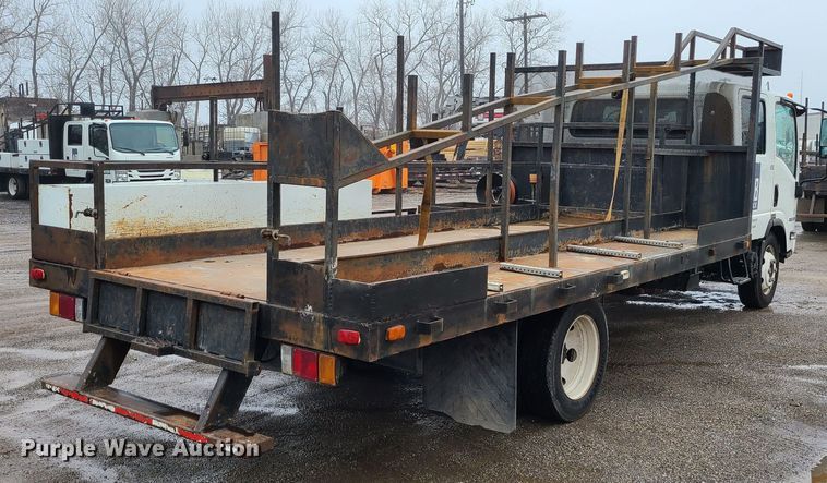 image for item LH9959 2017 Isuzu NPR  flatbed truck