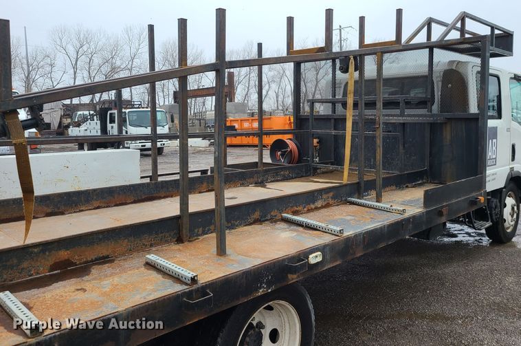 image for item LH9959 2017 Isuzu NPR  flatbed truck