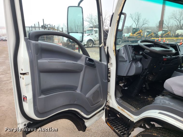 image for item LH9959 2017 Isuzu NPR  flatbed truck