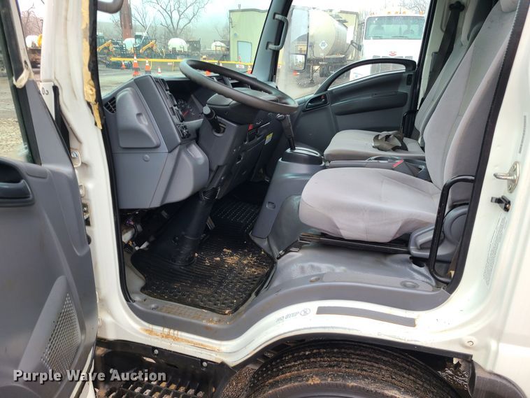 image for item LH9959 2017 Isuzu NPR  flatbed truck