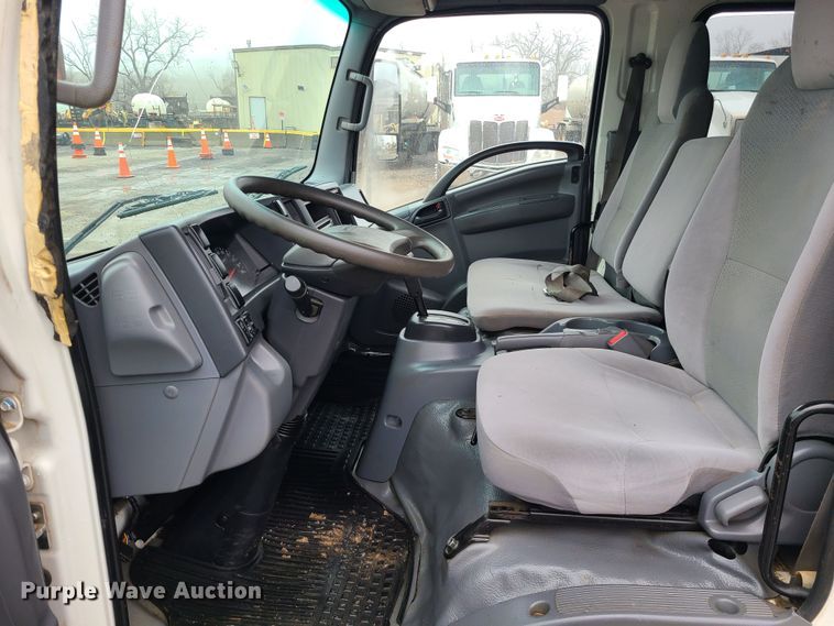 image for item LH9959 2017 Isuzu NPR  flatbed truck