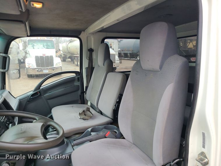 image for item LH9959 2017 Isuzu NPR  flatbed truck