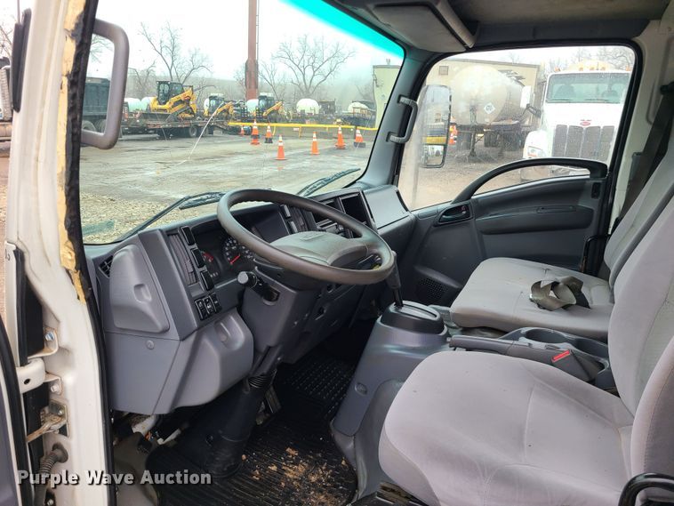 image for item LH9959 2017 Isuzu NPR  flatbed truck