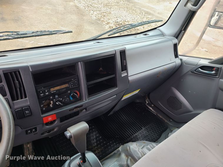 image for item LH9959 2017 Isuzu NPR  flatbed truck