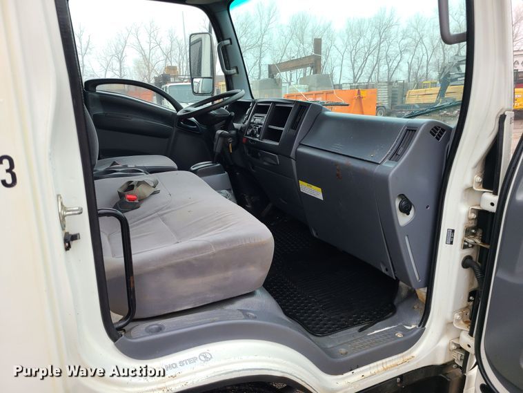 image for item LH9959 2017 Isuzu NPR  flatbed truck