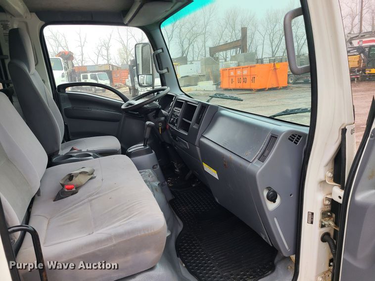 image for item LH9959 2017 Isuzu NPR  flatbed truck