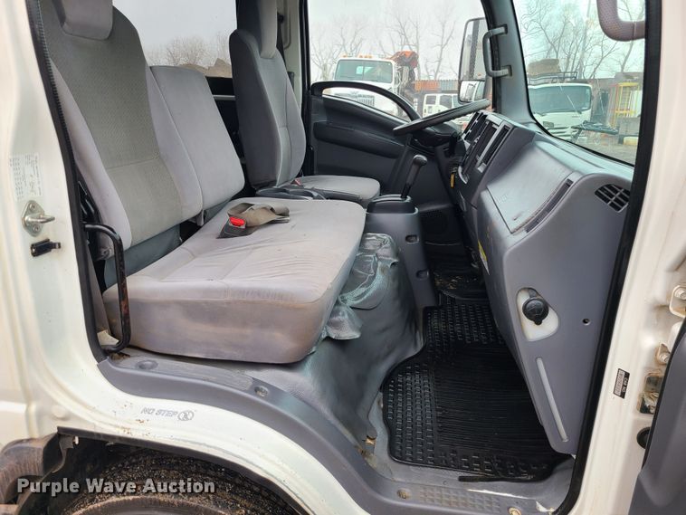 image for item LH9959 2017 Isuzu NPR  flatbed truck