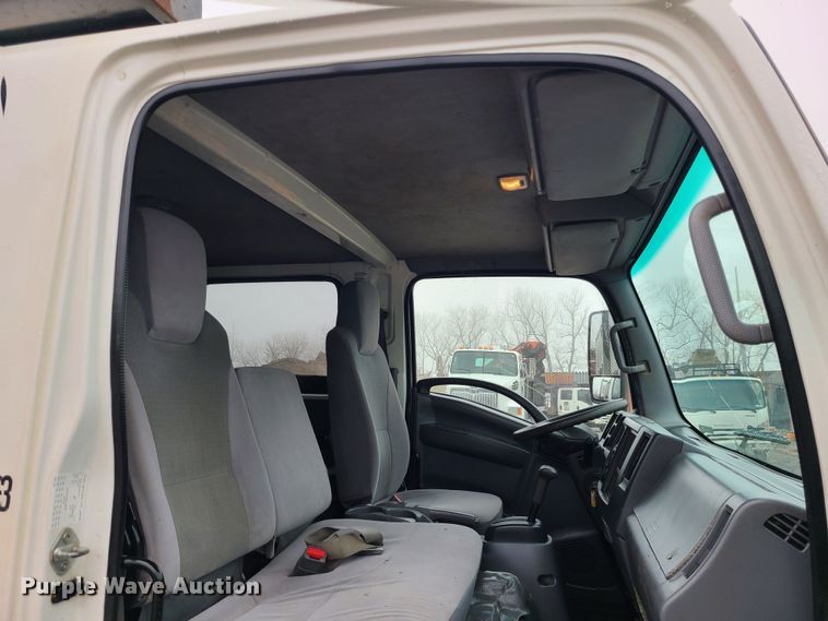 image for item LH9959 2017 Isuzu NPR  flatbed truck