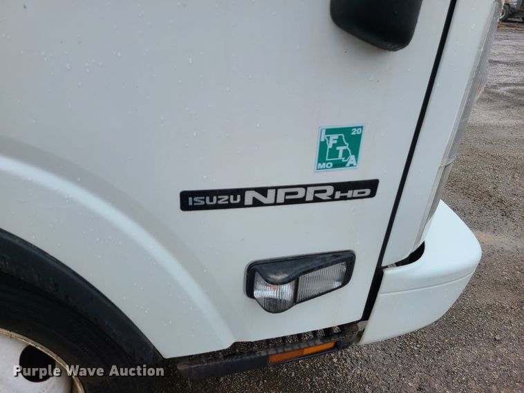 image for item LH9959 2017 Isuzu NPR  flatbed truck