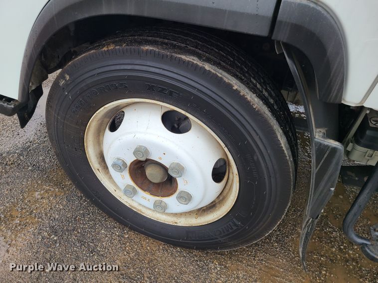 image for item LH9959 2017 Isuzu NPR  flatbed truck