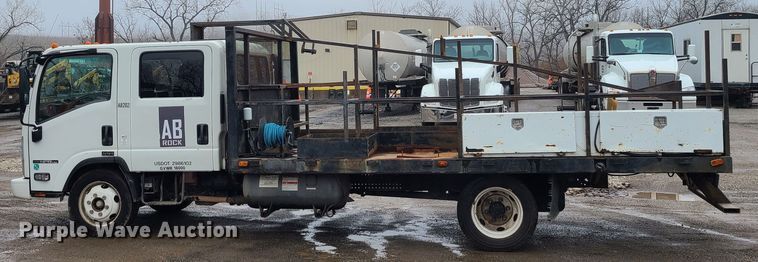 image for item LH9961 2016 Isuzu NPR  flatbed truck