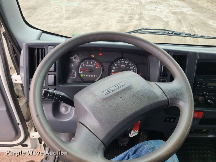 image for item LH9961 2016 Isuzu NPR  flatbed truck