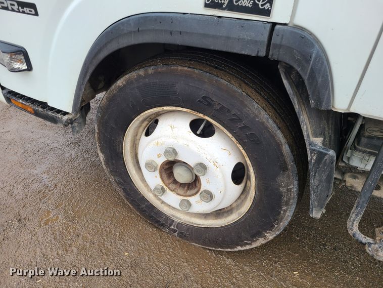 image for item LH9961 2016 Isuzu NPR  flatbed truck