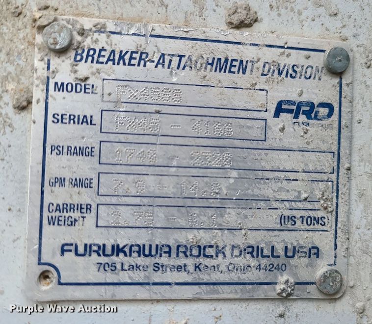 image for item LI9014 Kent FX45  skid steer breaker