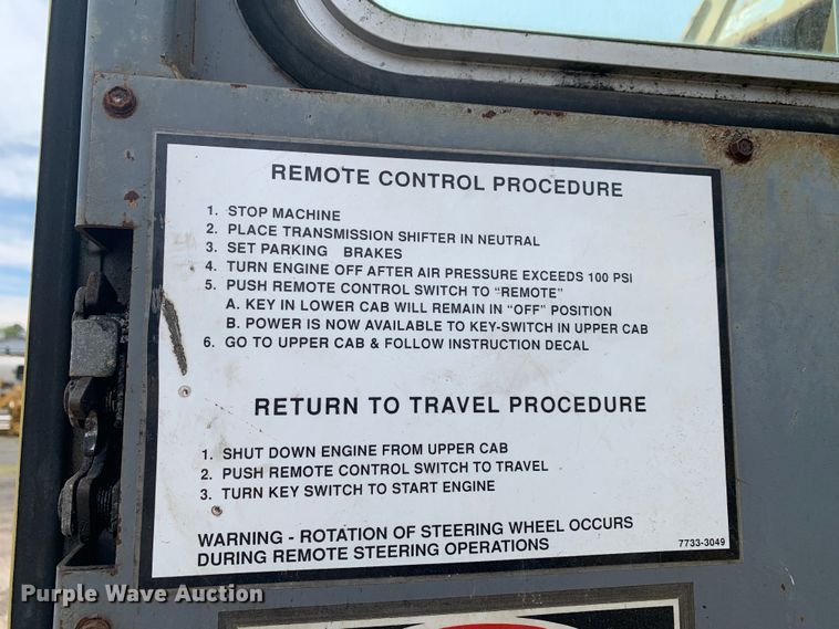 image for item LI9130 Gradall G3WD  wheeled excavator