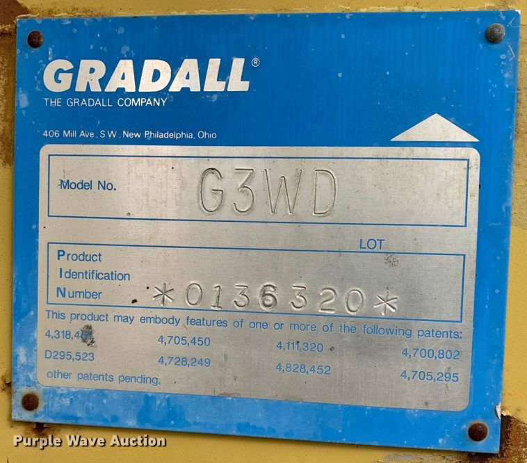 image for item LI9130 Gradall G3WD  wheeled excavator