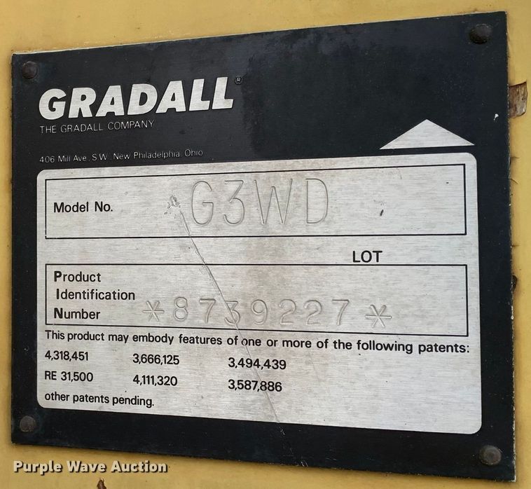 image for item LI9131 Gradall G3WD  wheeled excavator