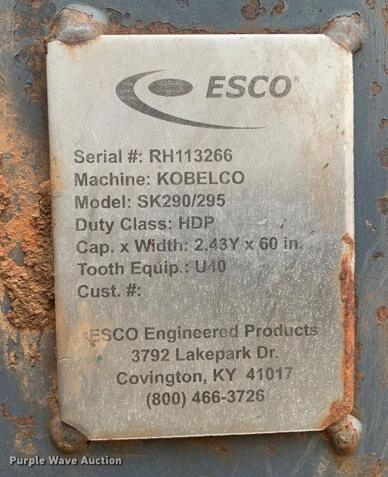 image for item LI9183 Esco SK290/295  excavator bucket