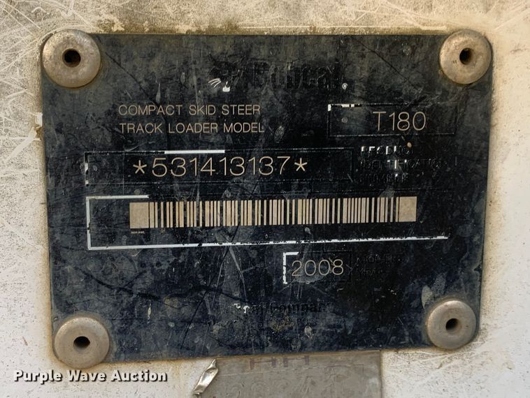 image for item LI9238 2008 Bobcat T870  tracked skid steer loader