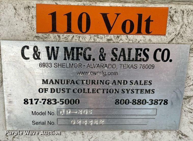 image for item LJ9569 C&W MFG CP305  cement silo