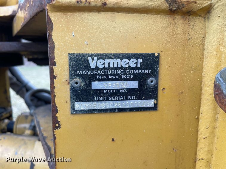 image for item LJ9596 2005 Vermeer RT650  cable plow
