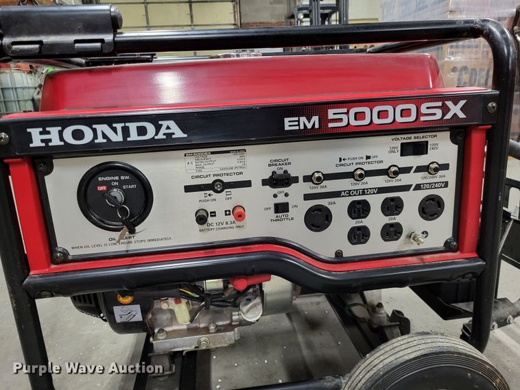 image for item LR9204 Honda EM 5000SX  generator