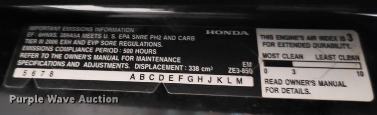 image for item LR9204 Honda EM 5000SX  generator