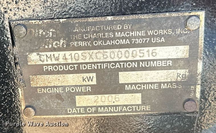 image for item LR9563 2006 Ditch Witch 410SX  trencher