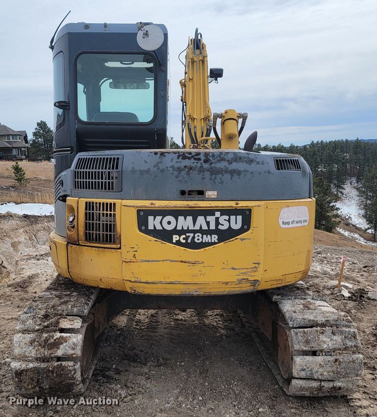 image for item LV9349 Komatsu PC78MR-6  mini excavator
