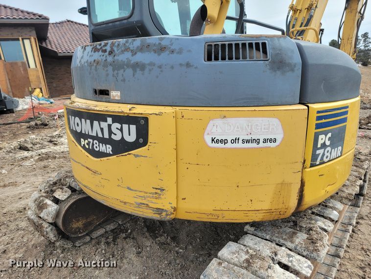 image for item LV9349 Komatsu PC78MR-6  mini excavator