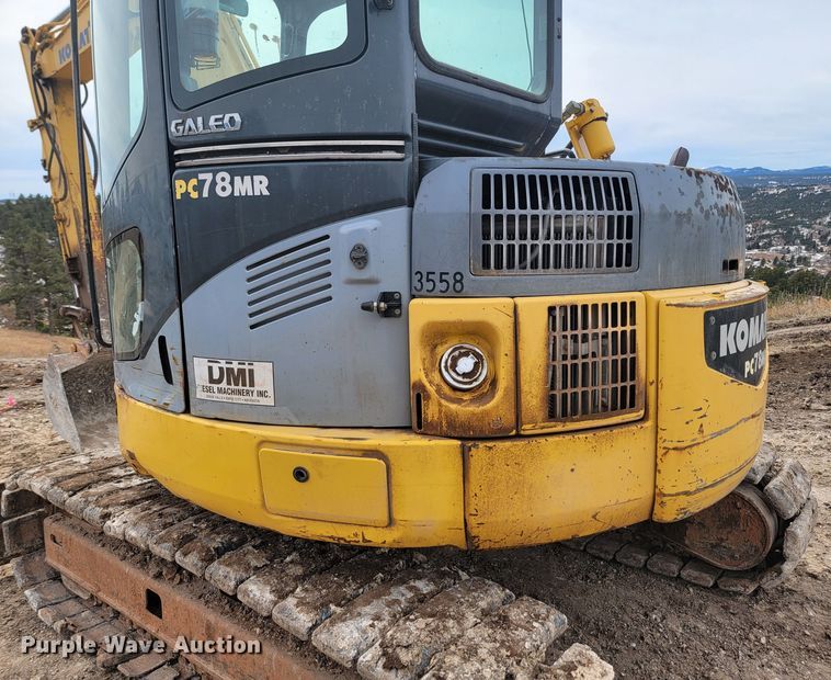 image for item LV9349 Komatsu PC78MR-6  mini excavator