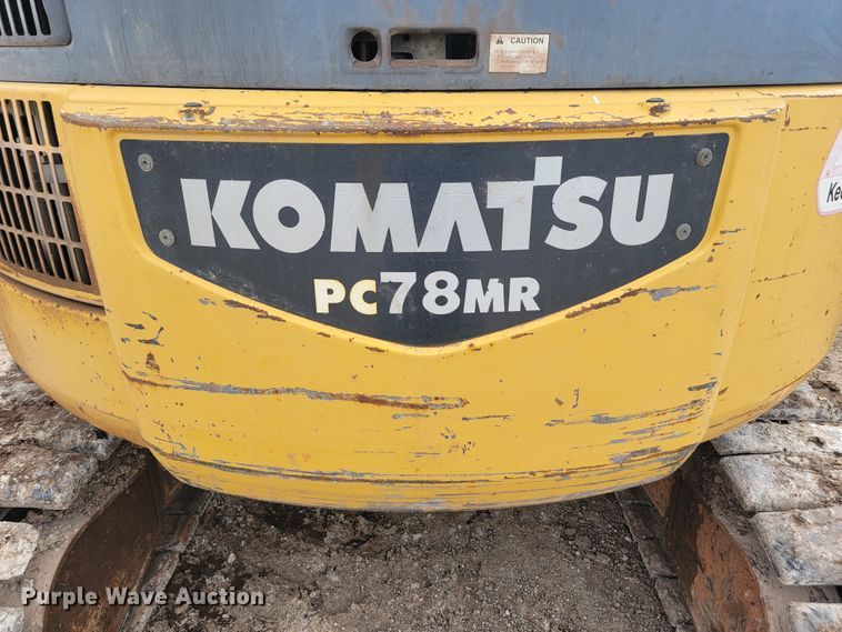 image for item LV9349 Komatsu PC78MR-6  mini excavator