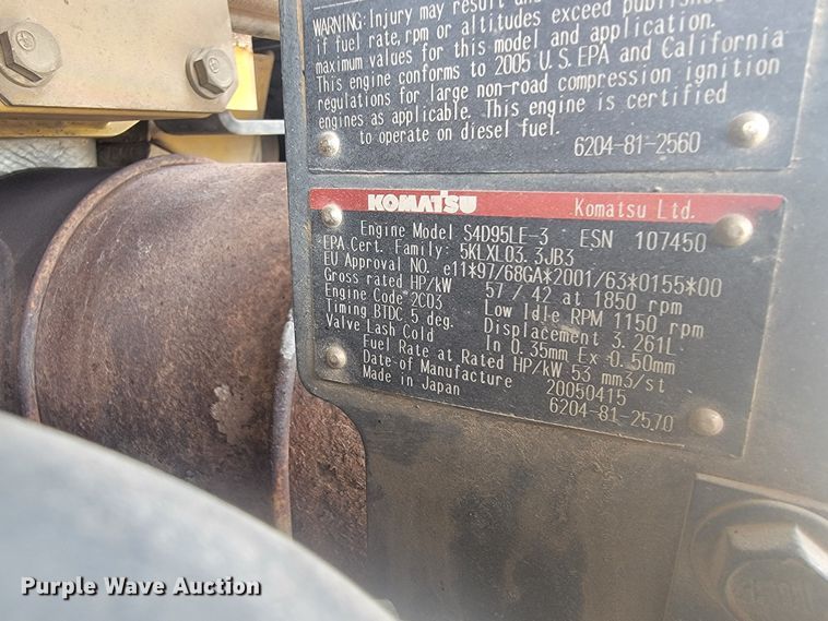 image for item LV9349 Komatsu PC78MR-6  mini excavator