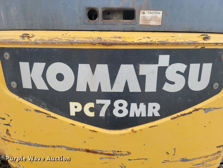 image for item LV9349 Komatsu PC78MR-6  mini excavator