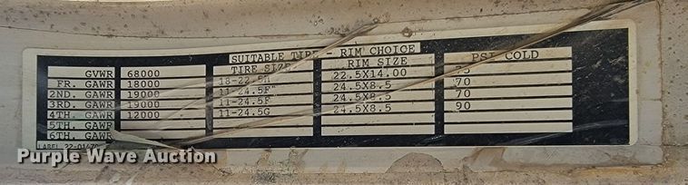 image for item LV9418 1993 Perterbilt 320  roll-off container truck