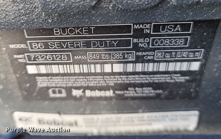 image for item MB9859 2022 Bobcat T870  tracked skid steer loader