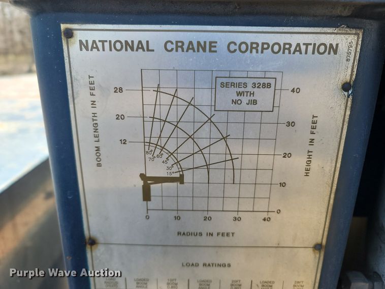 image for item MB9886 1990 GMC TopKick C6000  crane truck