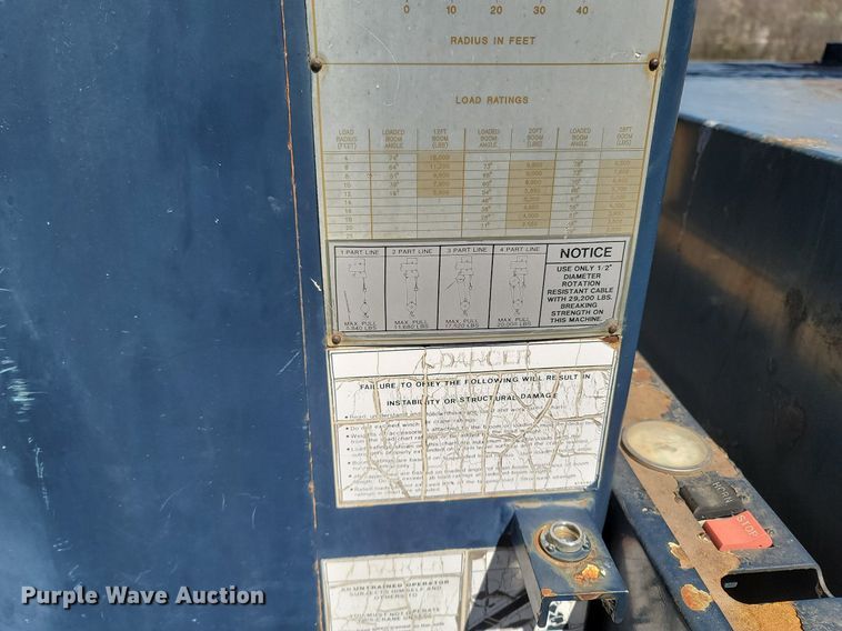 image for item MB9886 1990 GMC TopKick C6000  crane truck