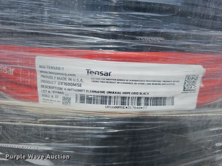 image for item MC9711 (12) rolls of Tensar UX1600MSE geo grid