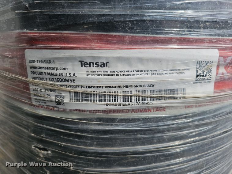 image for item MC9711 (12) rolls of Tensar UX1600MSE geo grid