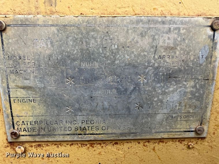 image for item MM9281 1995 Caterpillar CP563C  single drum vibratory roller