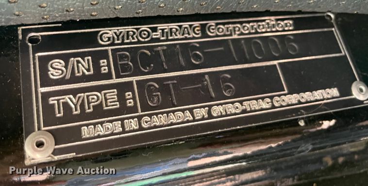 image for item MM9469 2019 Gyro Trac GT-16  mulcher