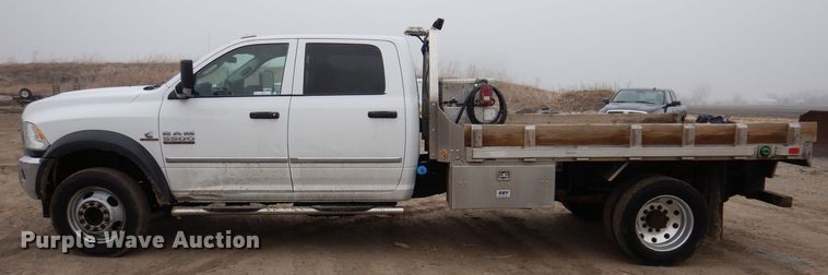 image for item MO9544 2017 Dodge Ram 5500HD  Crew Cab flatbed truck